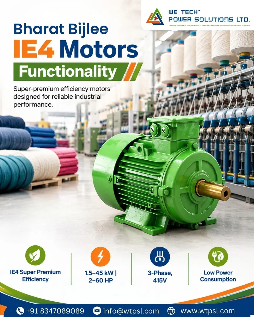 Bharat Bijlee Motor Supplier in Ahmedabad | IE4 Motors