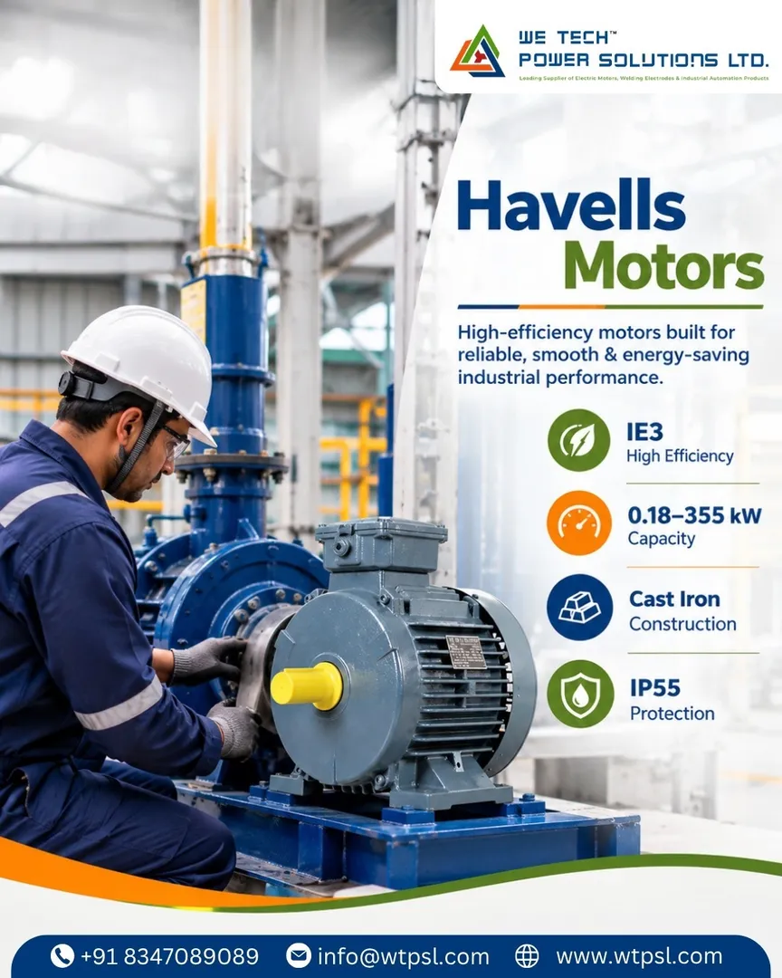 Havells IE3 Motors Supplier in Ahmedabad | We Tech
