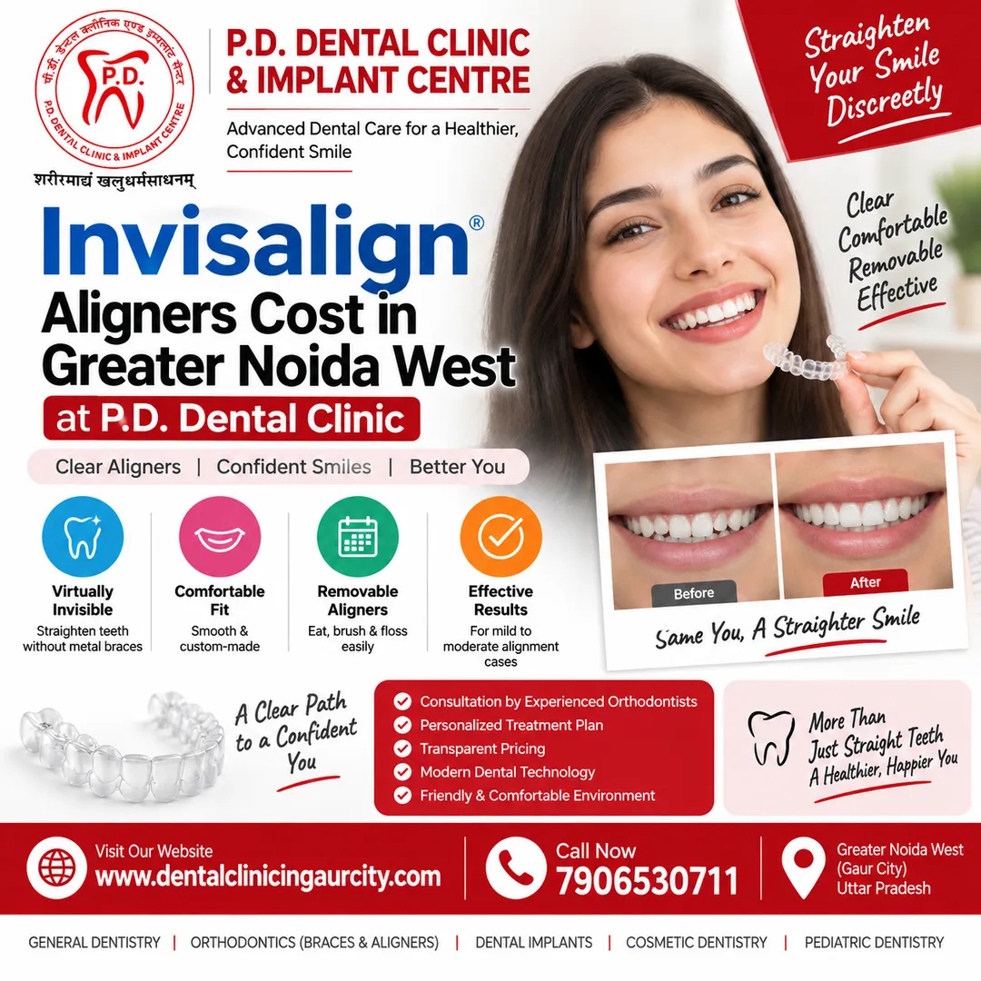 Invisalign Aligners Cost in Greater Noida West | P.D. Dental Clinic