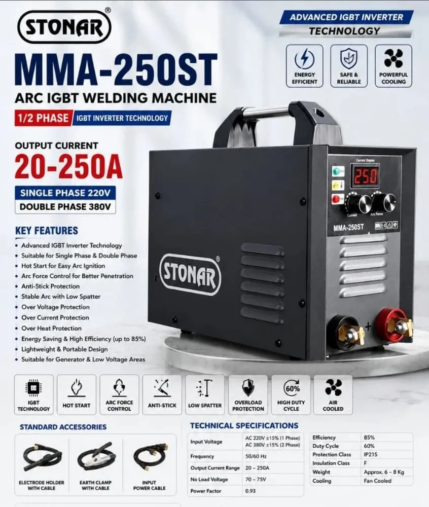 MMA 250ST WELDING MACHINE (STONAR)