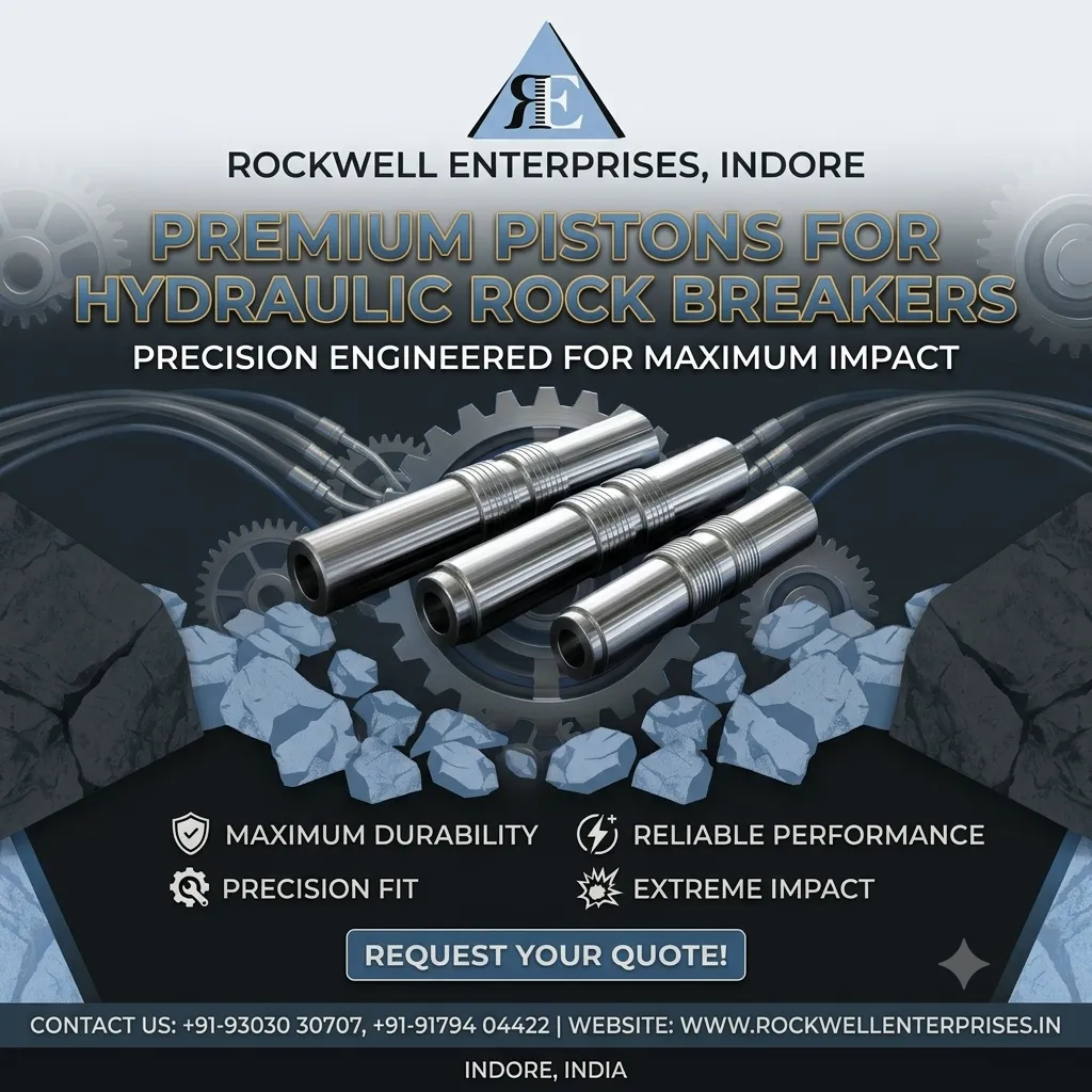 Rock Breaker Piston for All Models – Premium Quality Rock Breaker Piston by Rockwell Enterprises