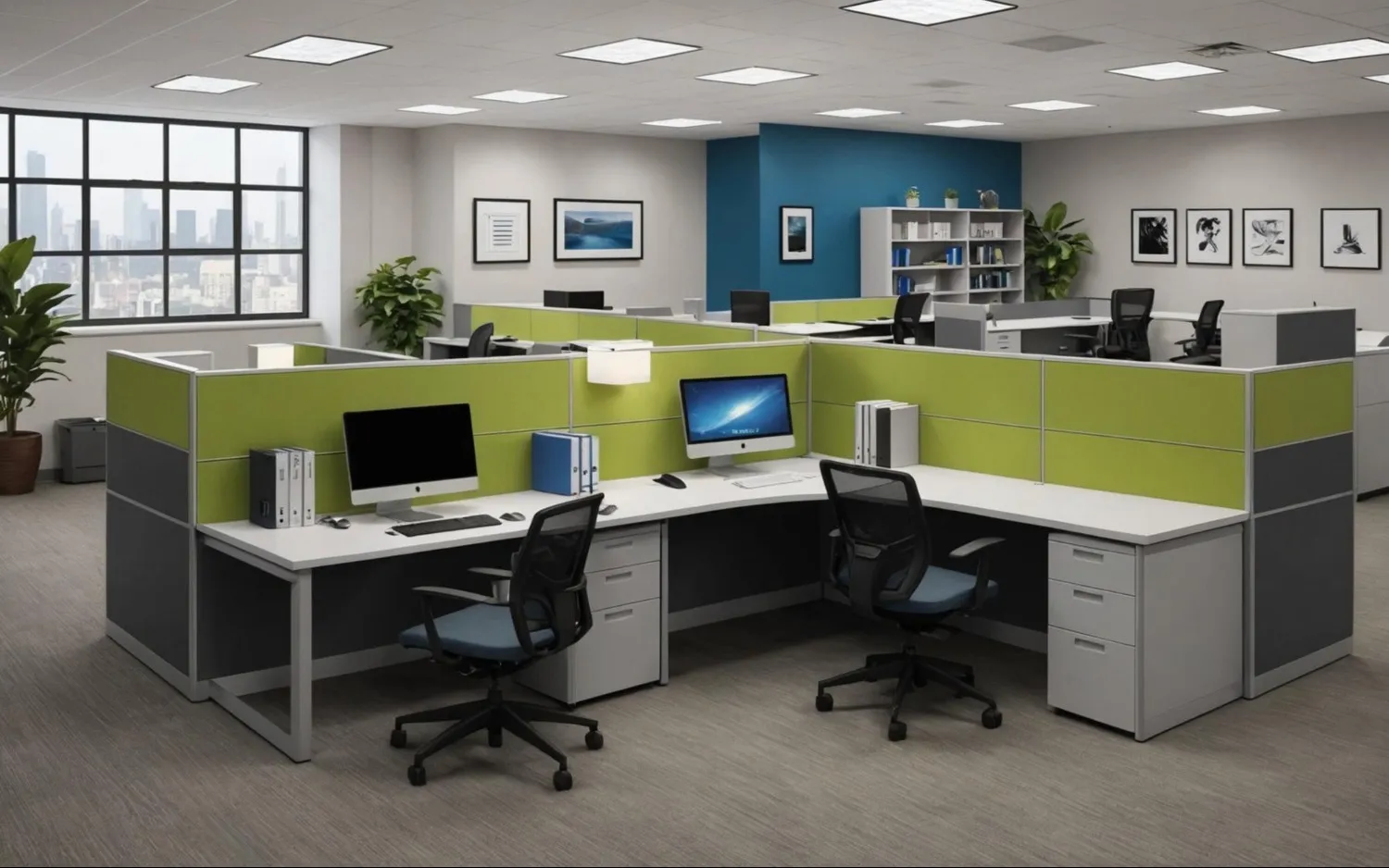 When an L Shape Office Cubicle Layout Makes Sense for Growing Teams