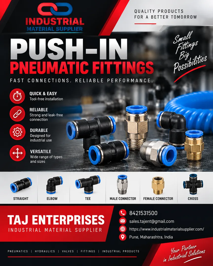 PUSH-IN PNEUMATIC FITTINGS