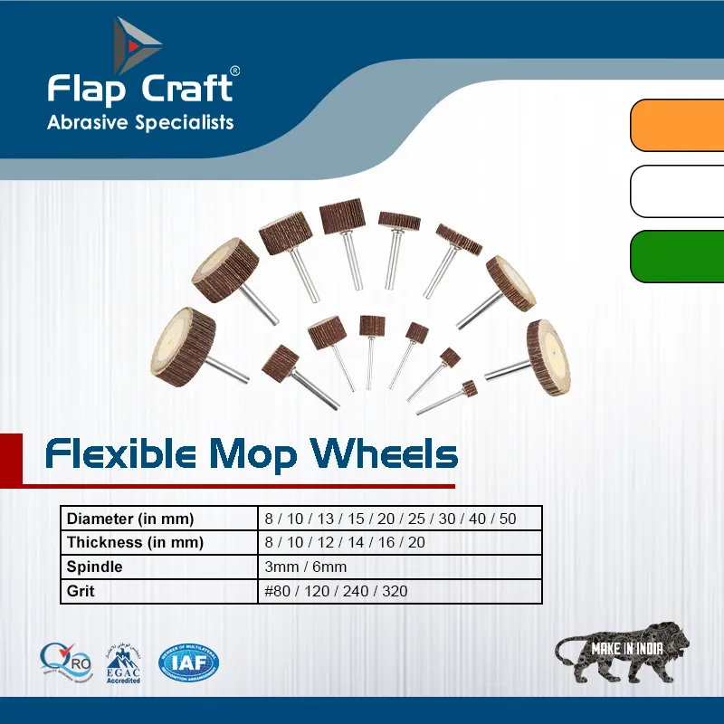 Flexible Mop Wheels for Metal Finishing & Polishing | Flap Craft