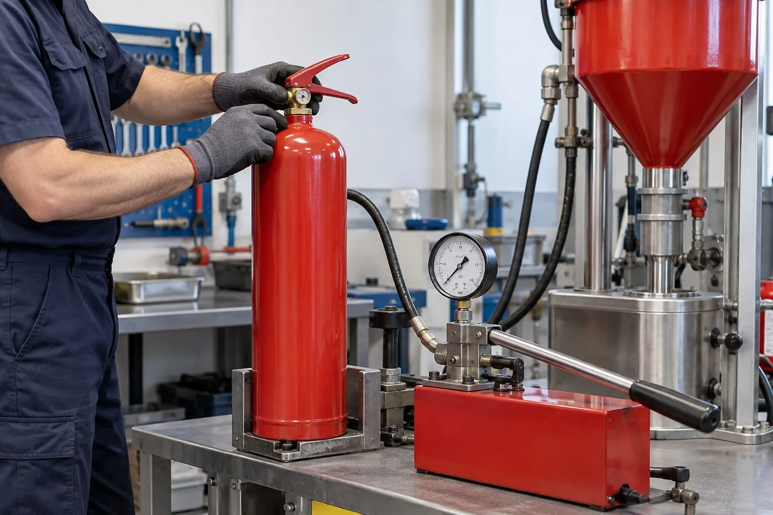 Dry Powder Hydrotesting and Refilling Services near Workshops in Bhandup
