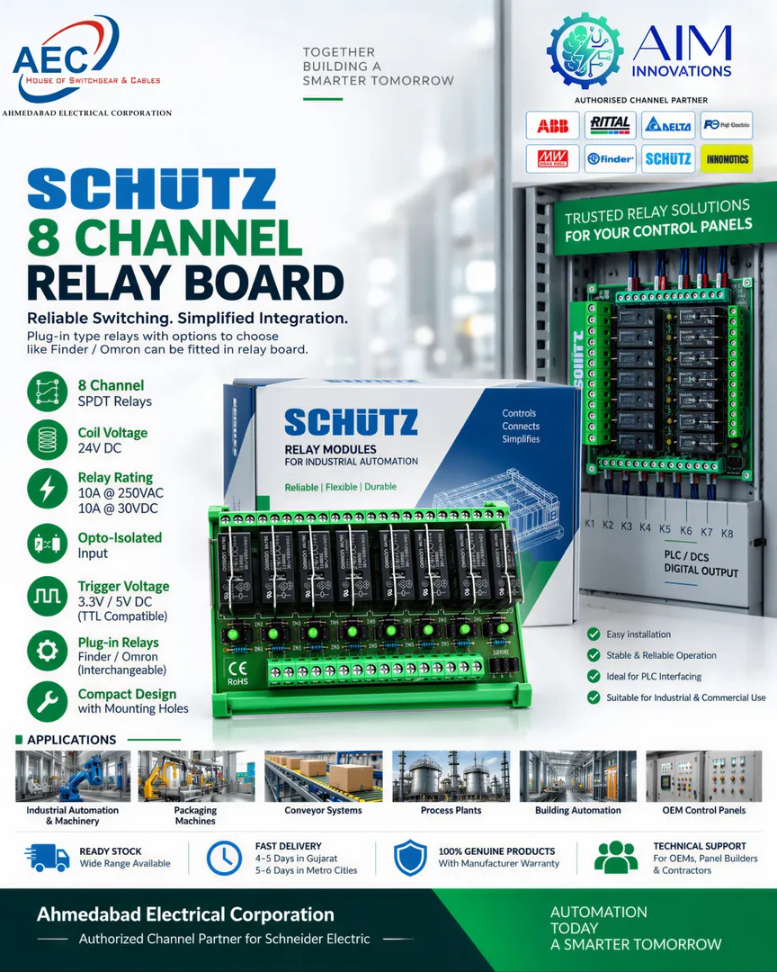 SCHUTZ Electrical Relay Stockist in Gujarat