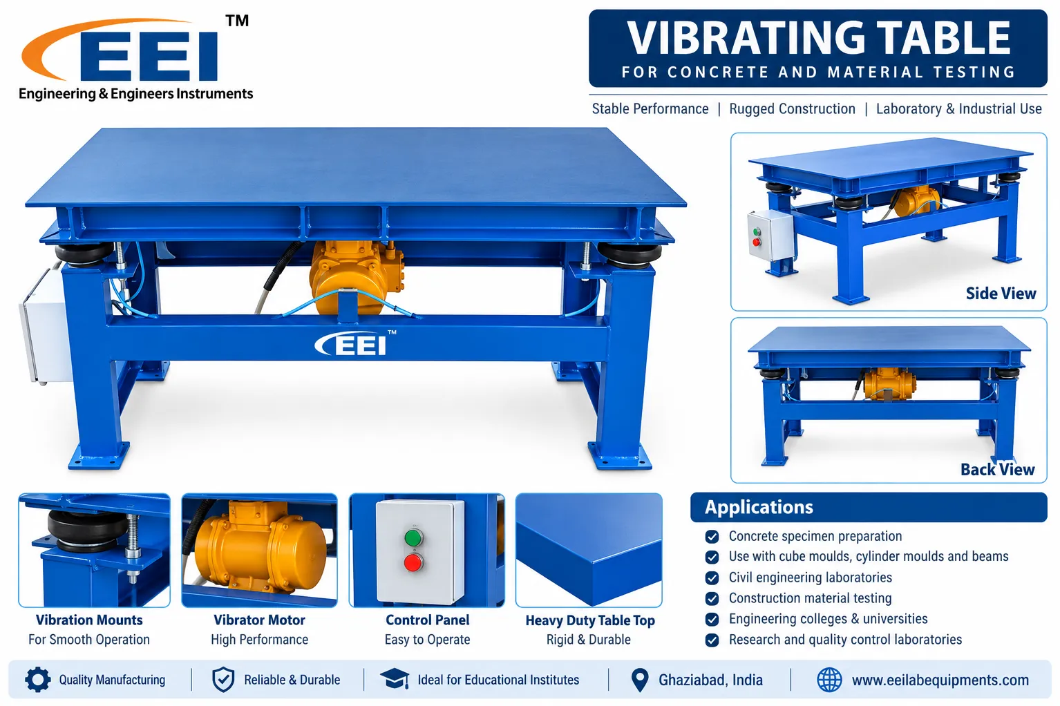 Vibrating Table Manufacturer in Ghaziabad