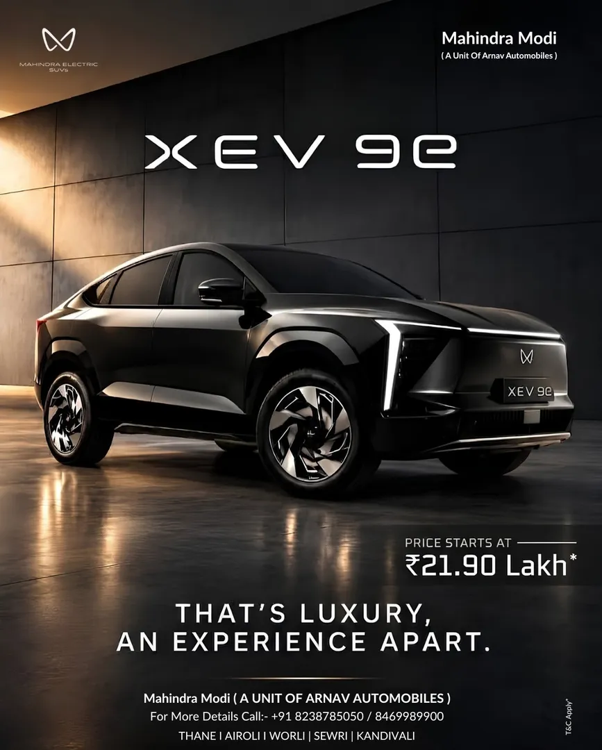 Book Your Mahindra XUV 9e at Modi Mahindra Worli
Ready to experience the future of electric driving...