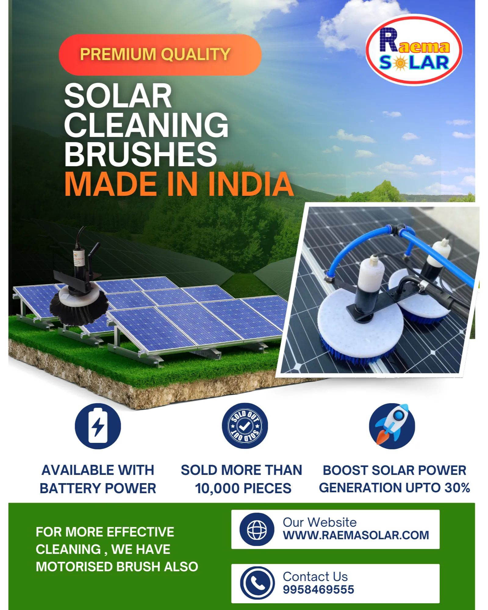 Solar Panel Cleaning Brushes in Chennai for Dust and Surface Maintenance