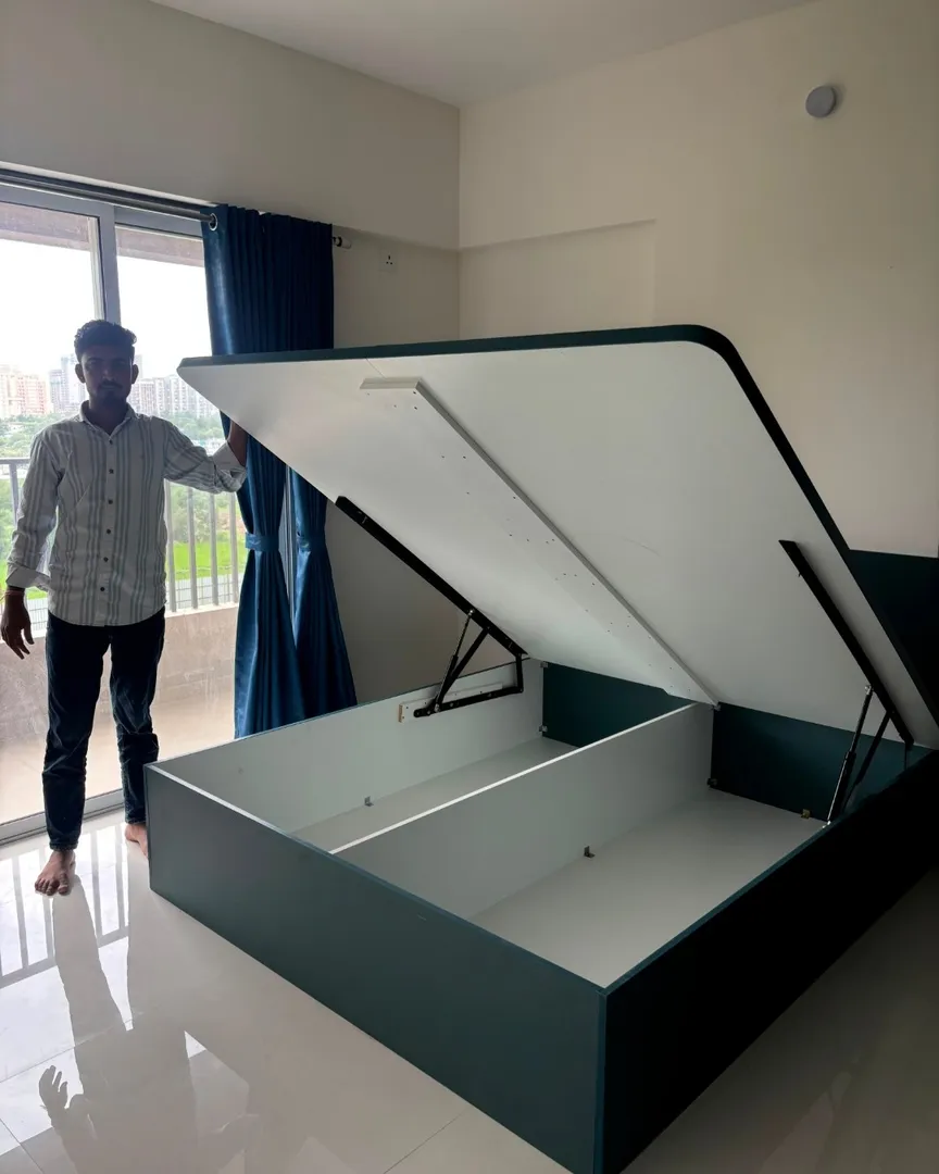Hydraulic Storage Bed & Customized Bedroom Furniture in Wakad, PCMC