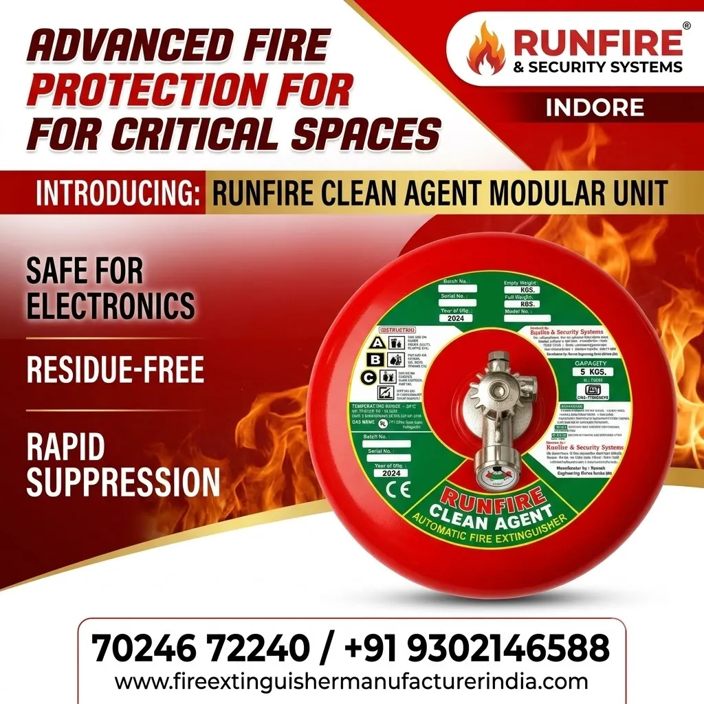 Ceiling Mounted Clean Agent Fire Extinguishers