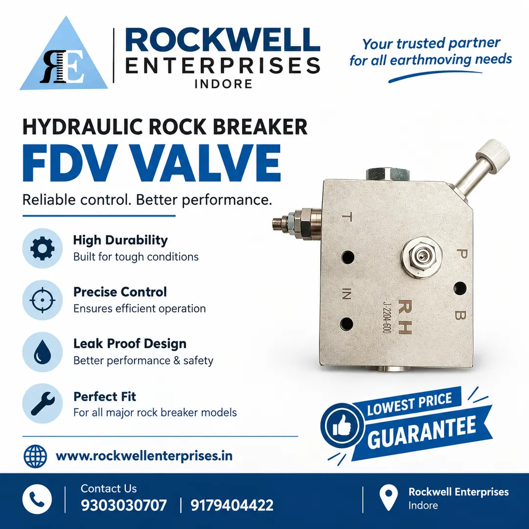 Hydraulic Rock Breaker FDV Valve – Premium Quality Spare Part for All Major Rock Breaker Brands