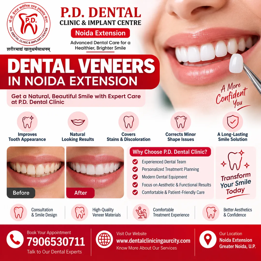 Dental Veneers in Noida Extension | P.D. Dental Clinic
