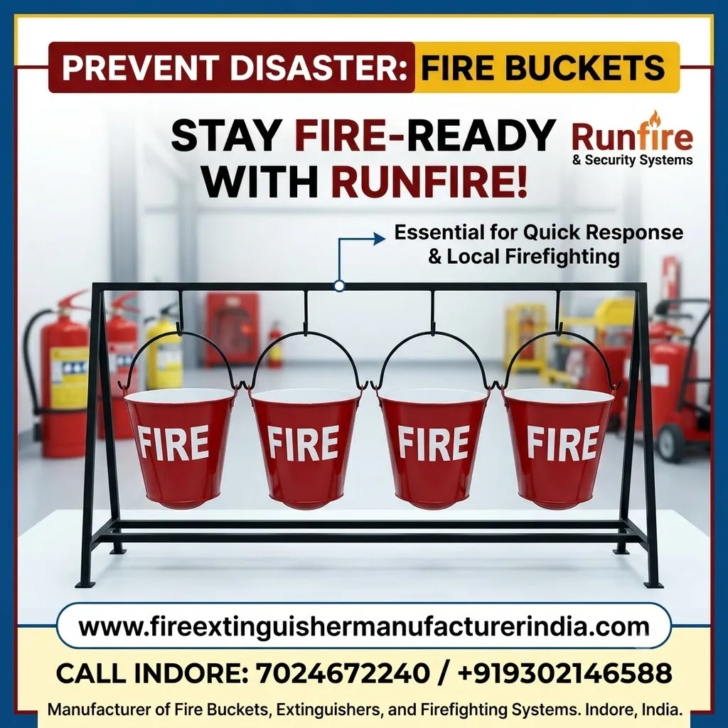 Fire Bucket & Fire Bucket Stand Supplier in Indore –