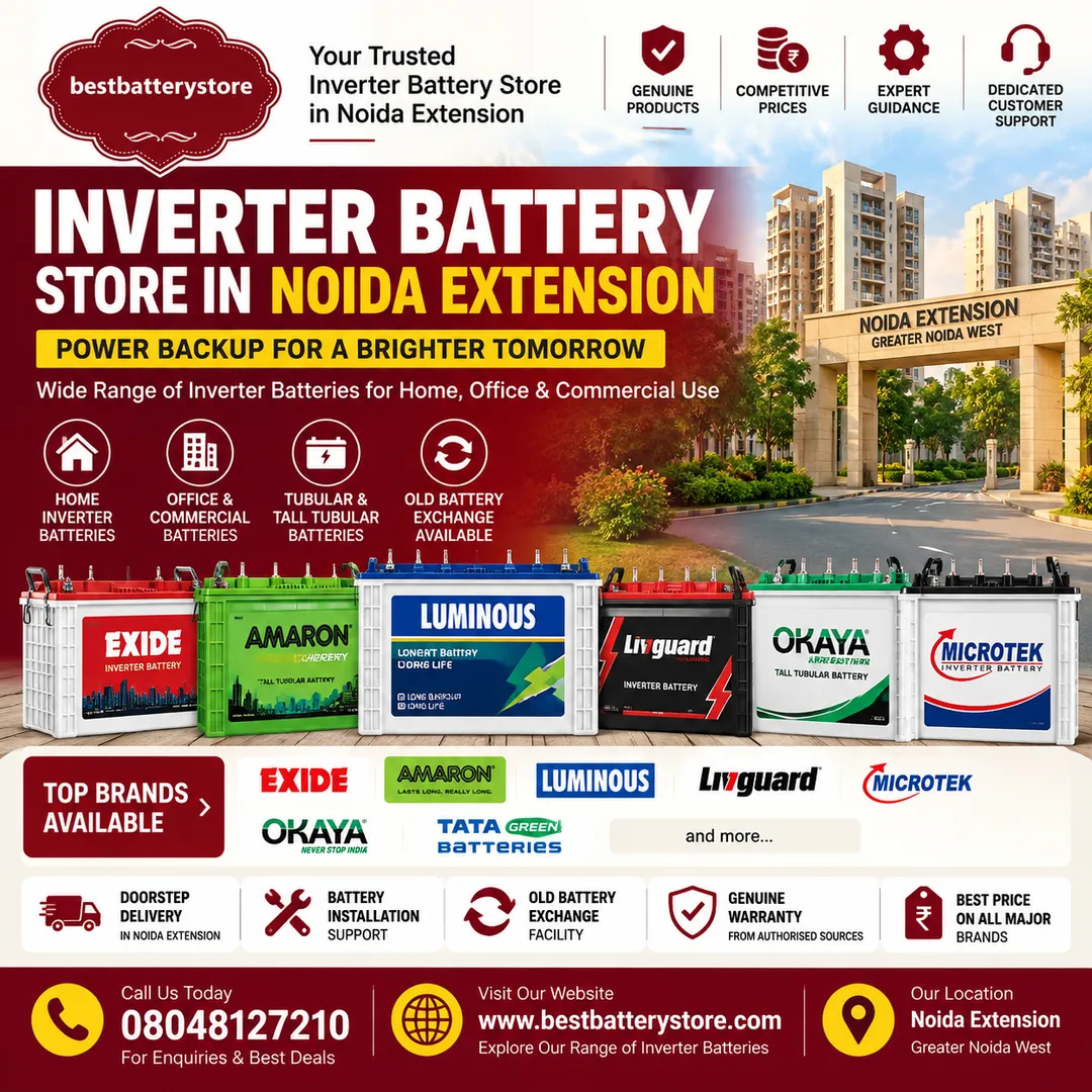 Inverter Battery Store in Noida Extension | Best Battery Store