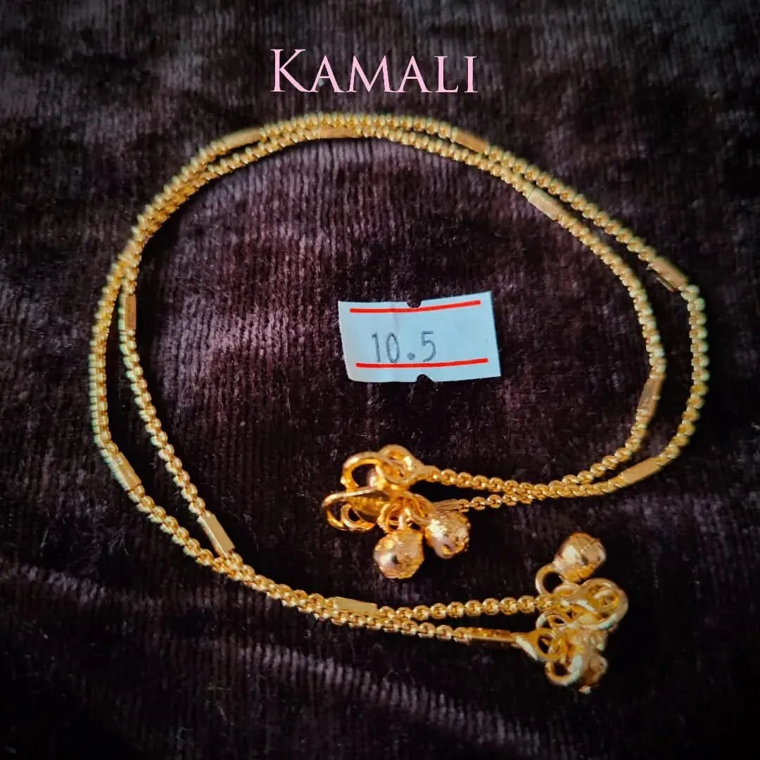 Impon Kolusu
Impon Anklets
Panchalogam Kolusu
Panchalogam Anklets
Five metal Kolusu
Five metal Ankle...