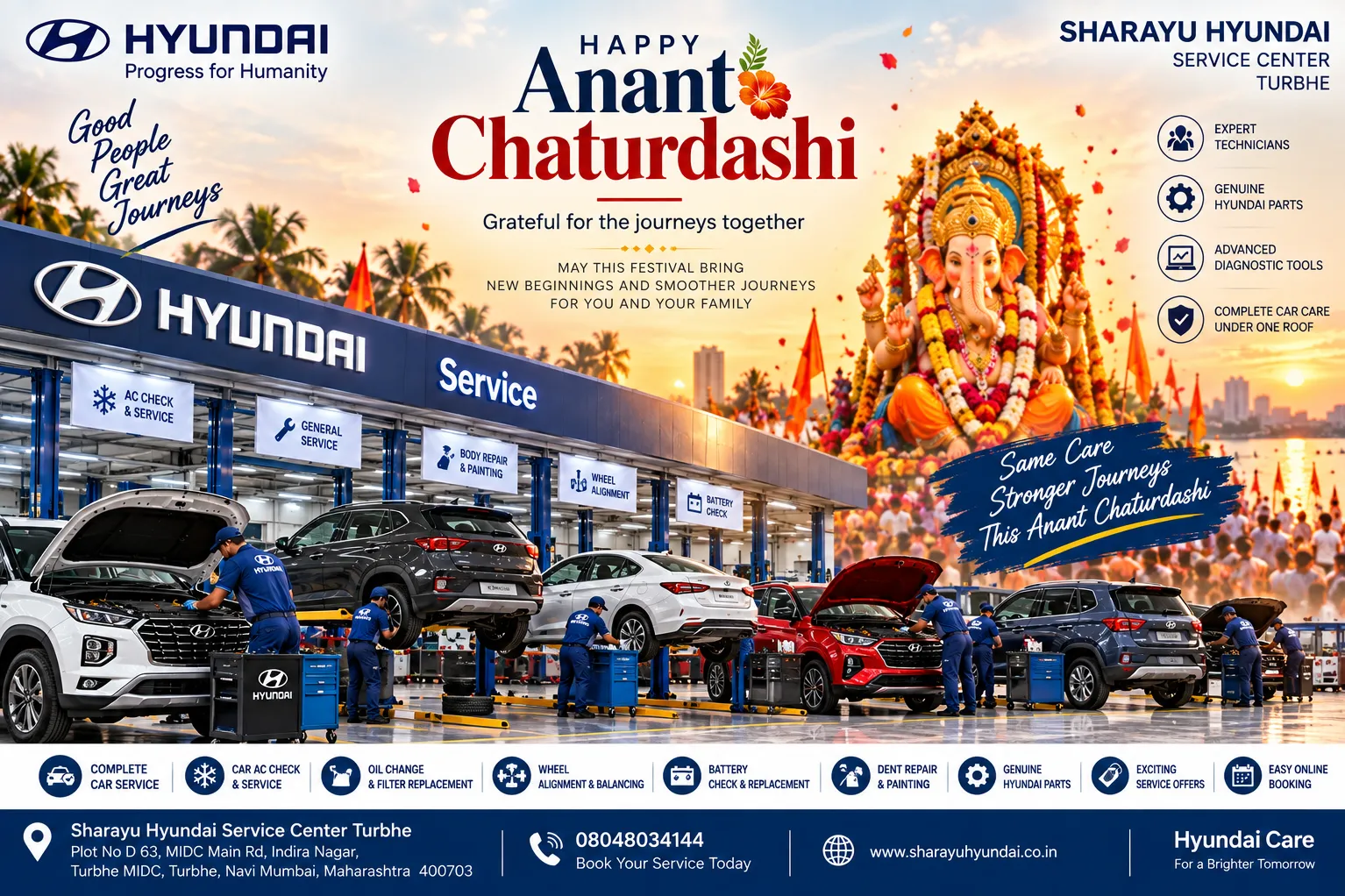 Happy Anant Chaturdashi | Same Care, Stronger Journeys with Sharayu Hyundai