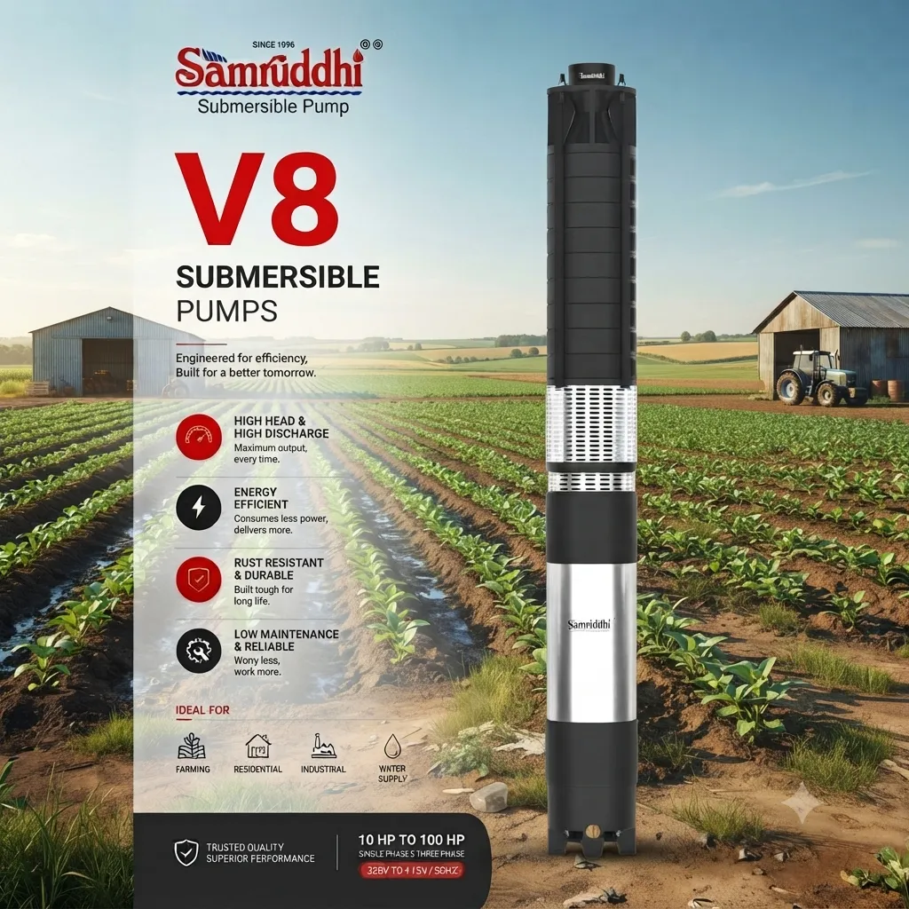 V8 radial flow submersible pump Hapur