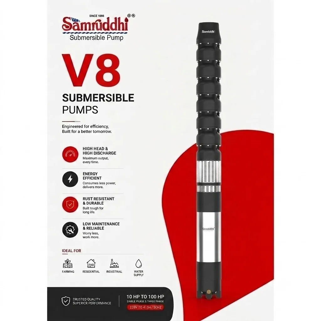 V8 mixed flow submersible pump Hapur