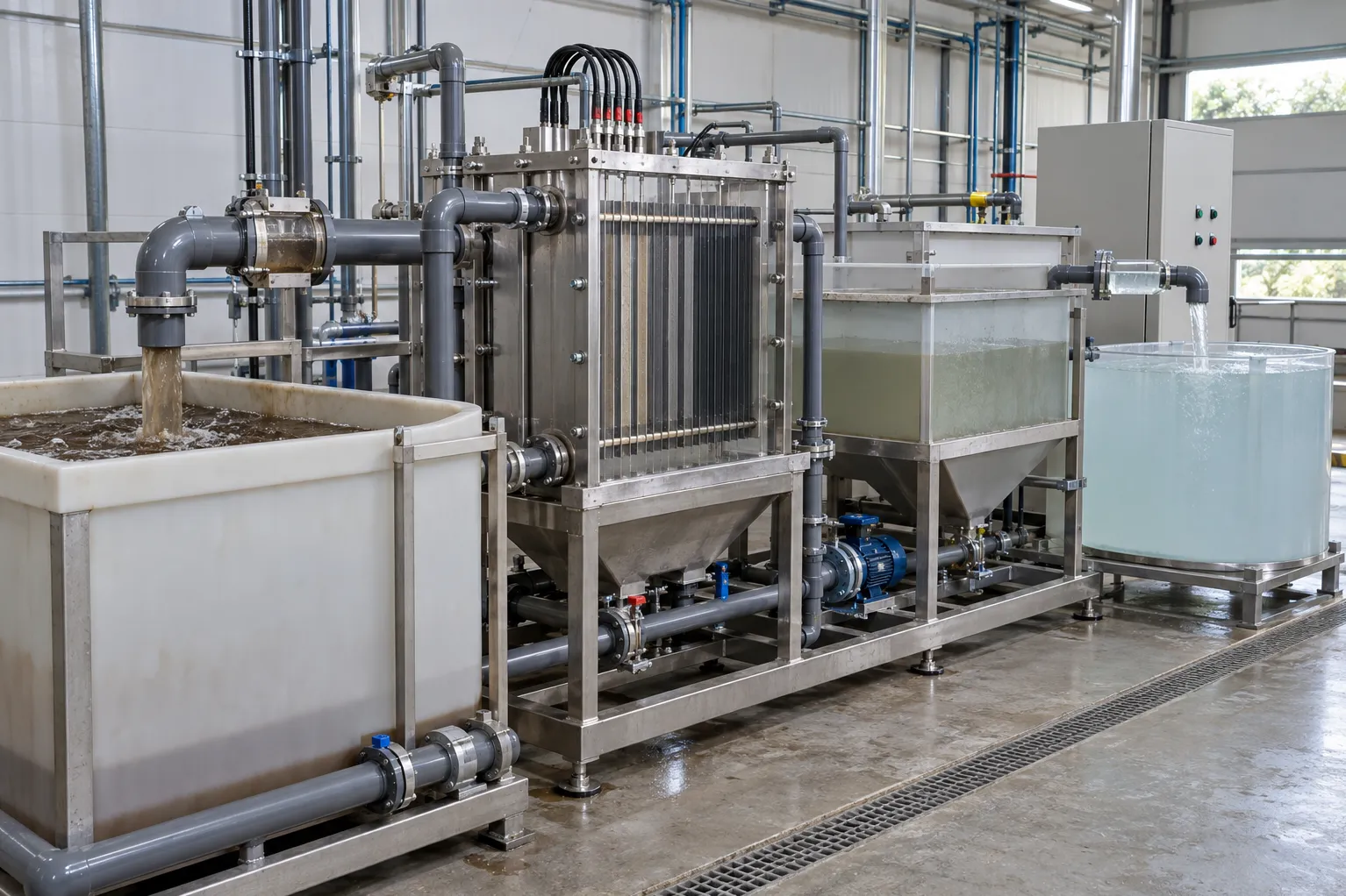 Electro Coagulation Plant Applications for Difficult Wastewater