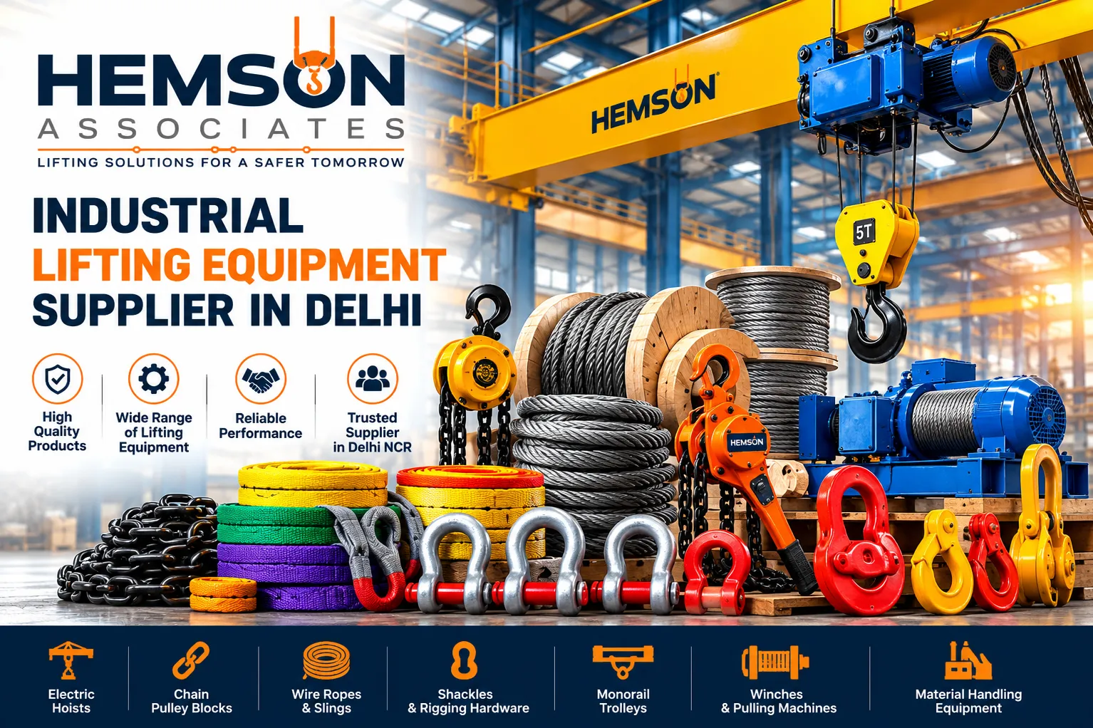 Industrial Lifting Equipment Supplier in Delhi