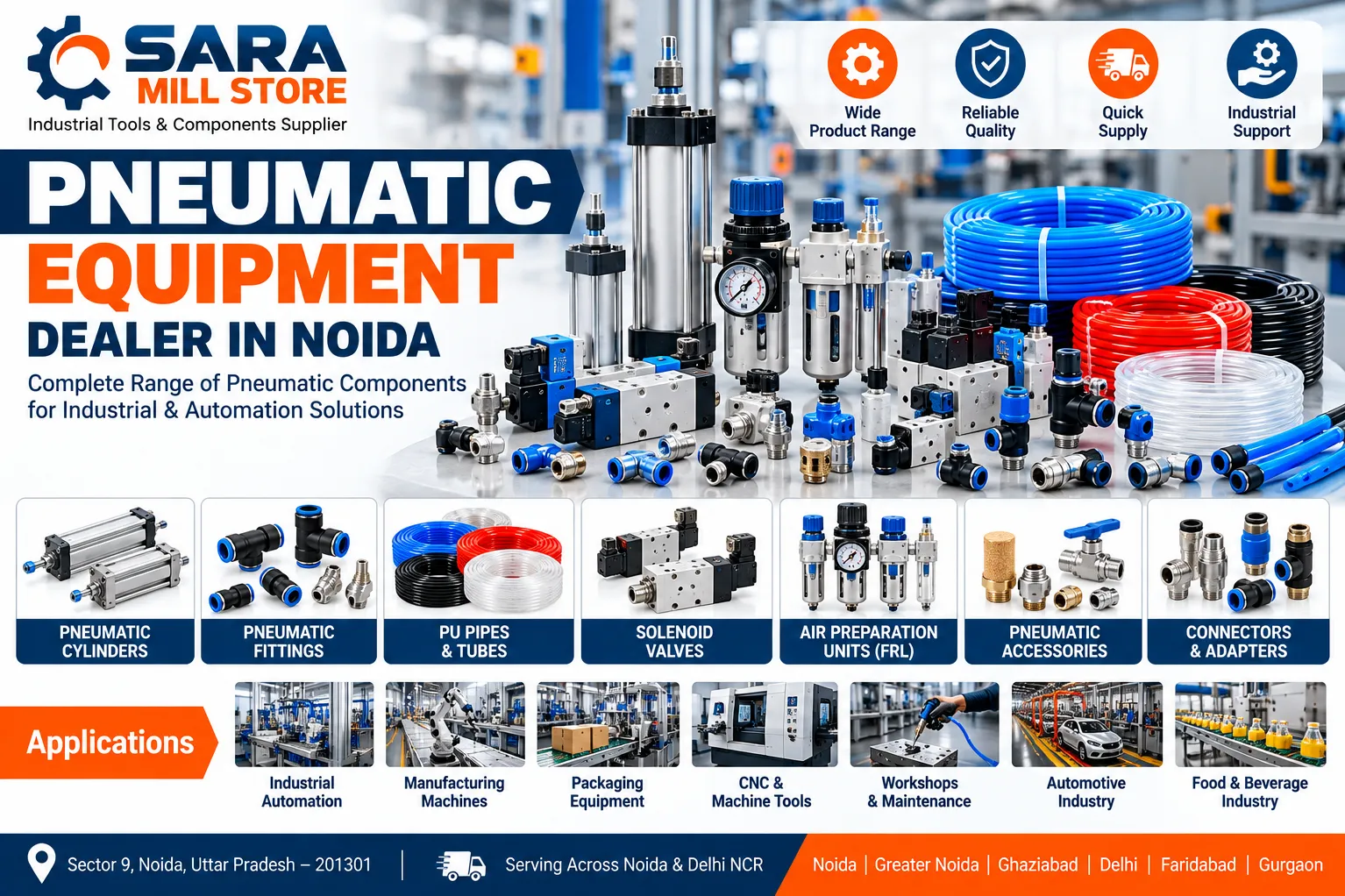 Pneumatic Equipment Dealer in Noida