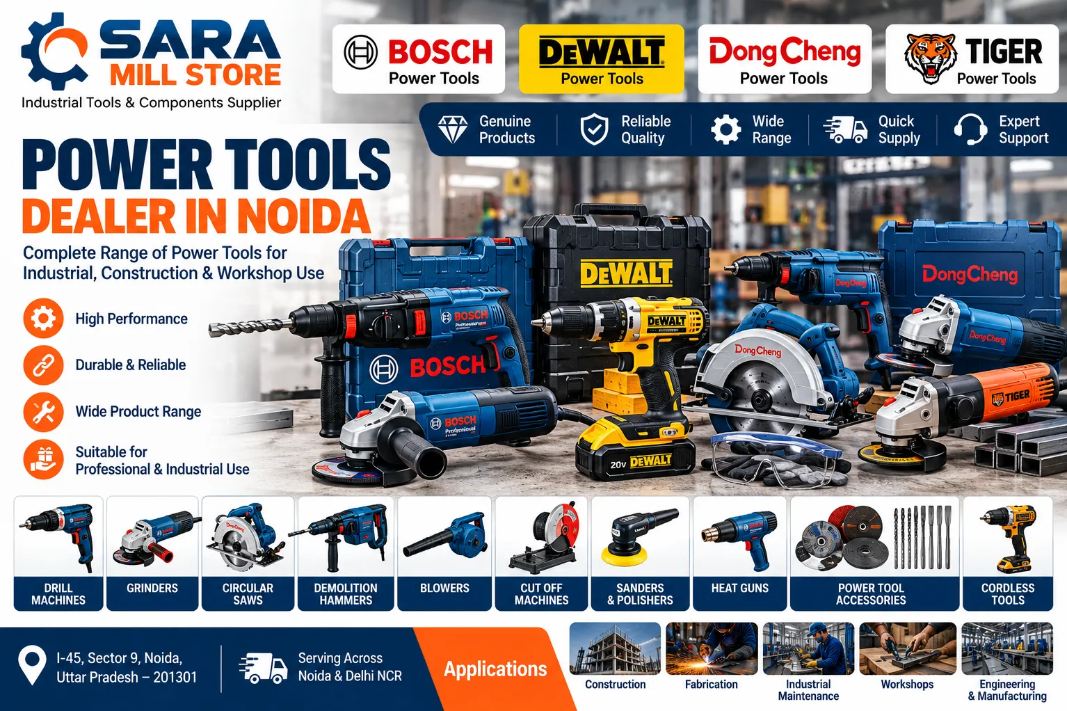 Power Tools Dealer in Noida