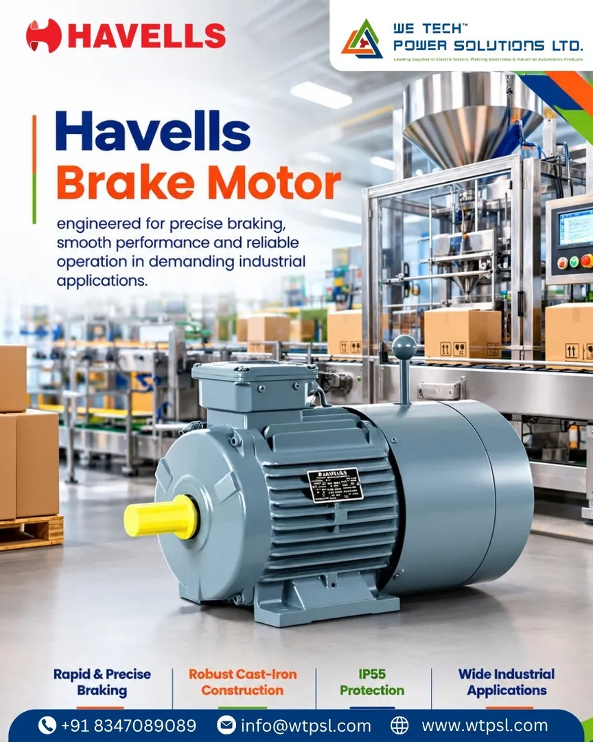 Havells Brake Motor for Reliable Industrial Braking