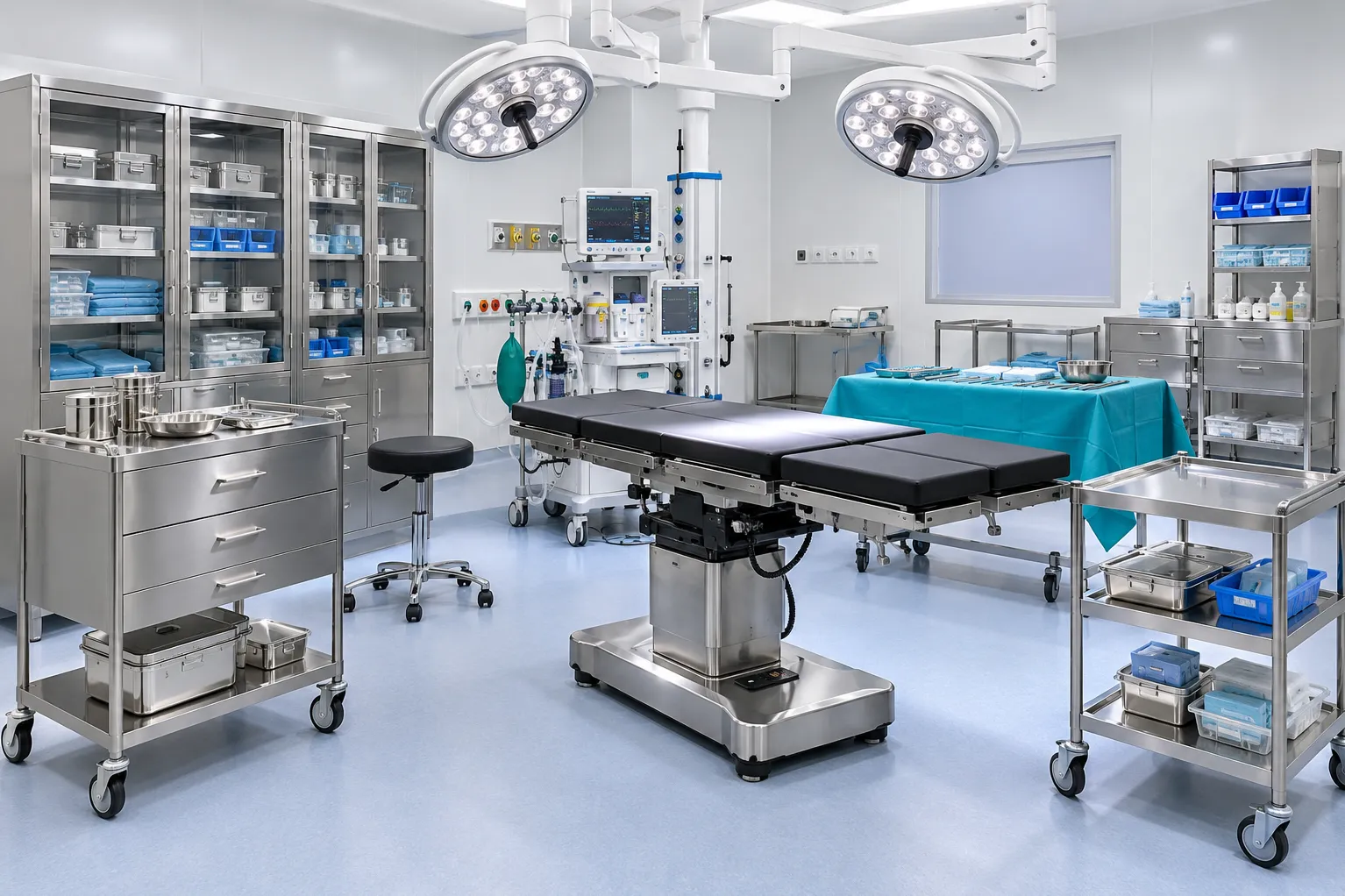 Modular OT Furniture Planning for Efficient Surgical Workspaces