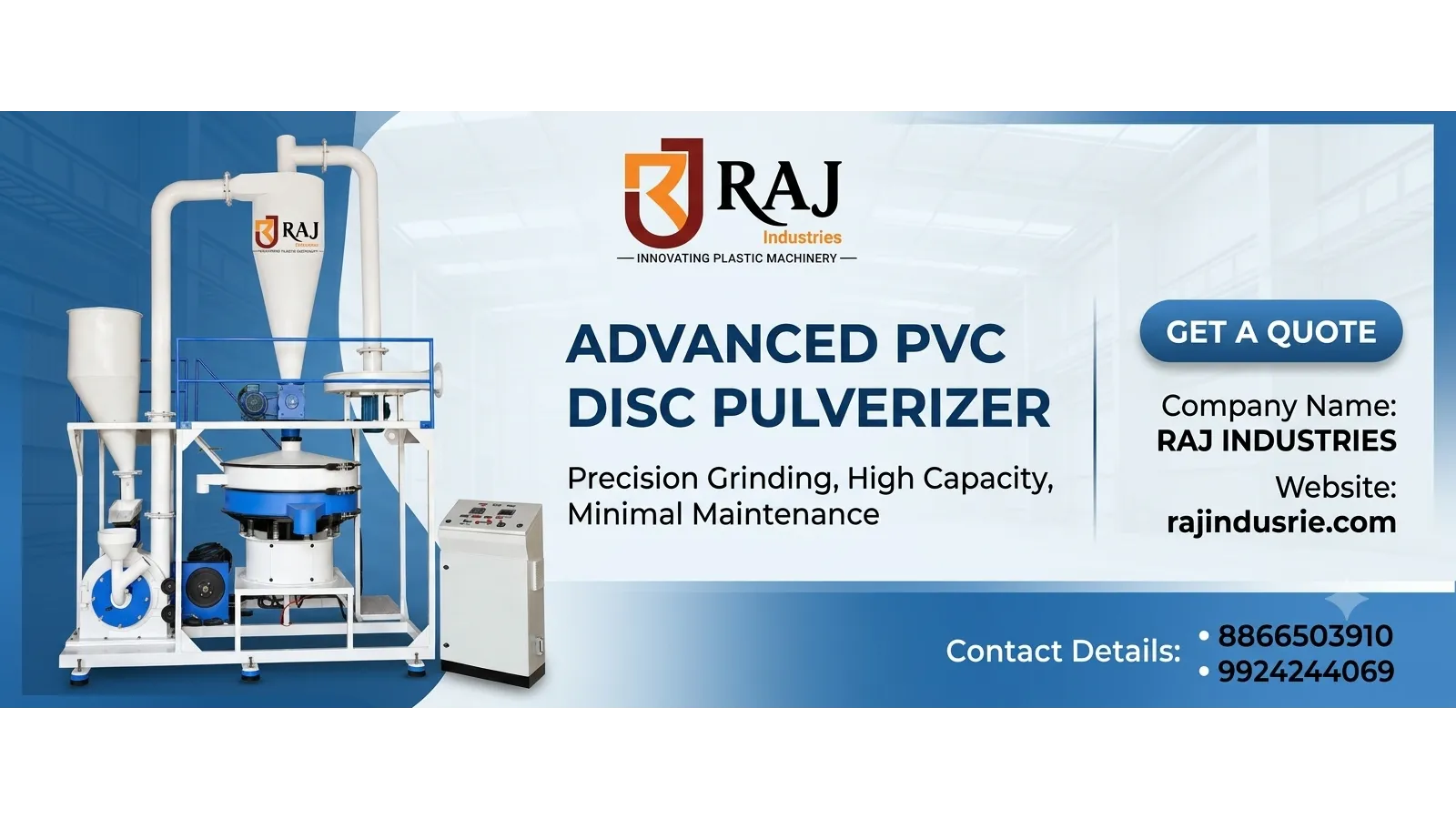 PVC Disc pulverizer Machine Manufacturing in Vapi Gujarat India
