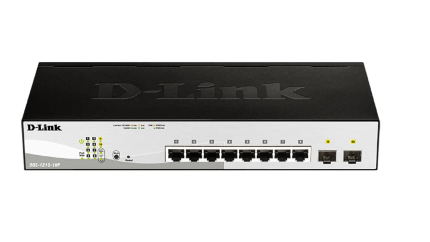 10-Port Gigabit Smart Managed PoE Switch DGS-1210-10P