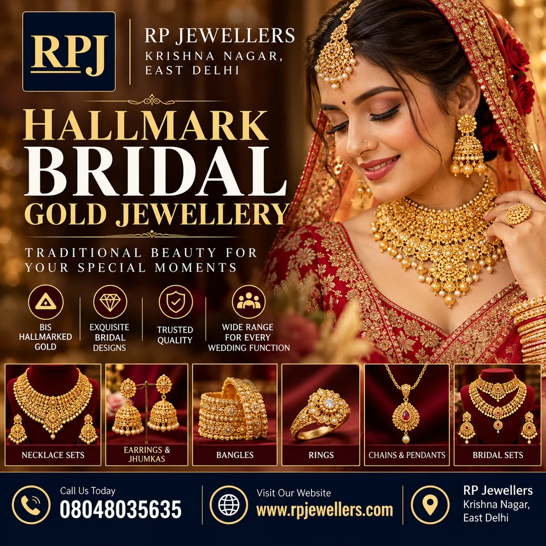 Hallmark Bridal Gold Jewellery Store Krishna Nagar | RP Jewellers