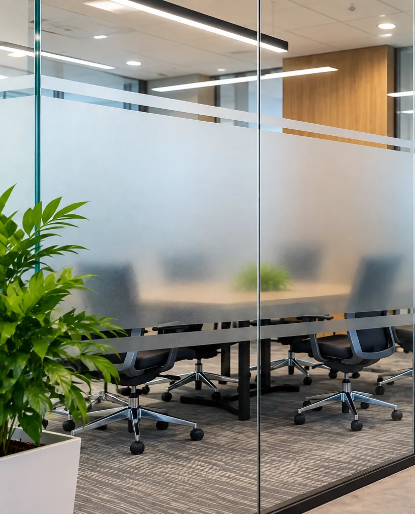 Frosted Film Selection for Office Privacy Without Closing the Space