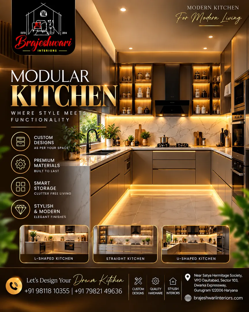 Upgrade your home with a luxury modular kitchen designed for modern living