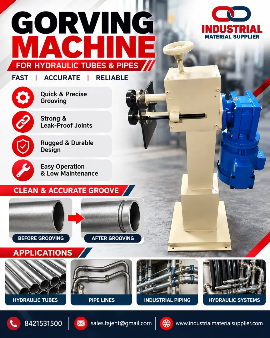 Gorving Machine for Hydraulic Tubes & Pipes