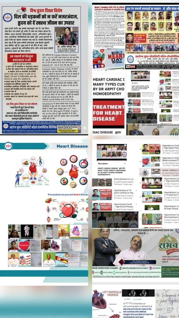 World Heart Day- lets keep our heart safe & healthy with better Life style & medical management - W...