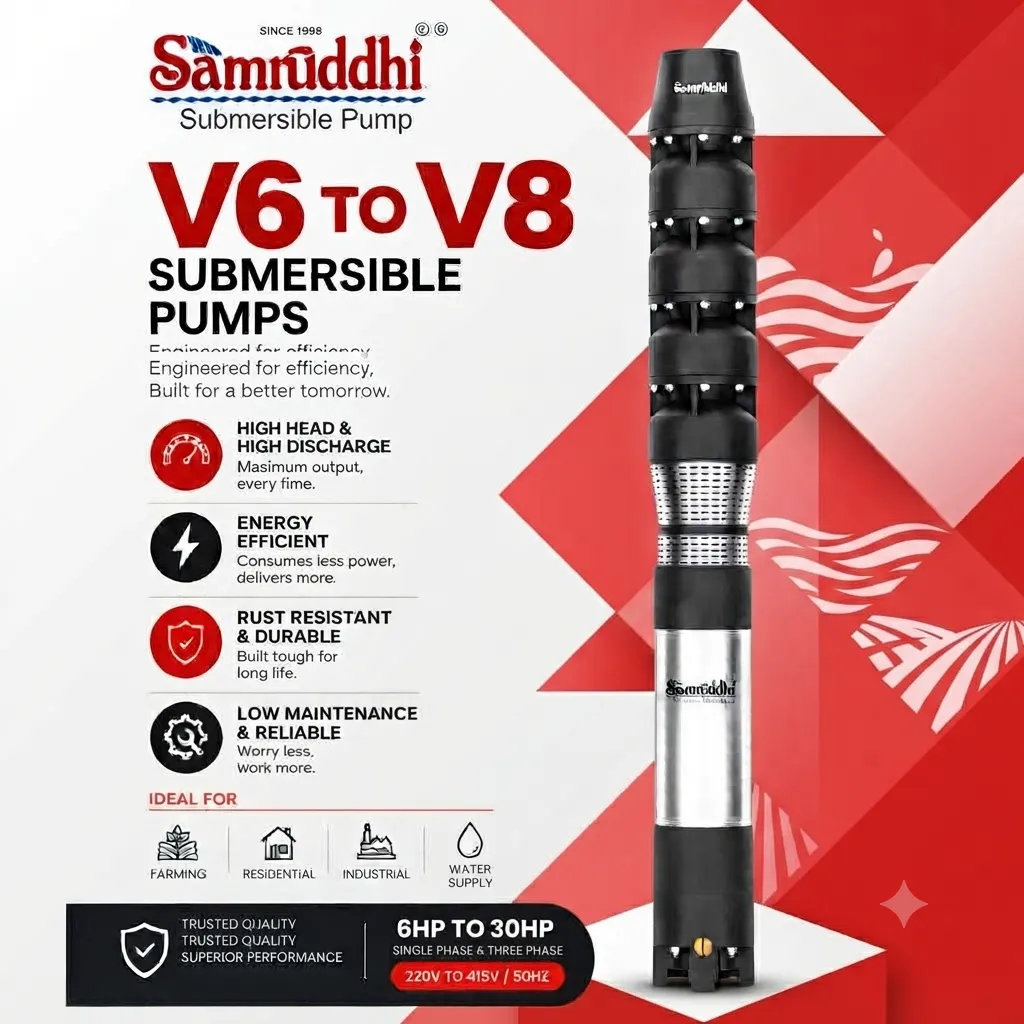 V6–V8 सबमर्सिबल पंप मेरठ उत्तर प्रदेश
