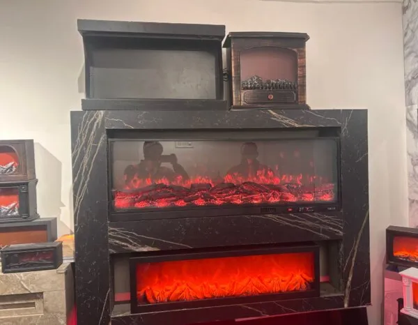 How a Classic Multi Color Electric Fireplace with Heater Works