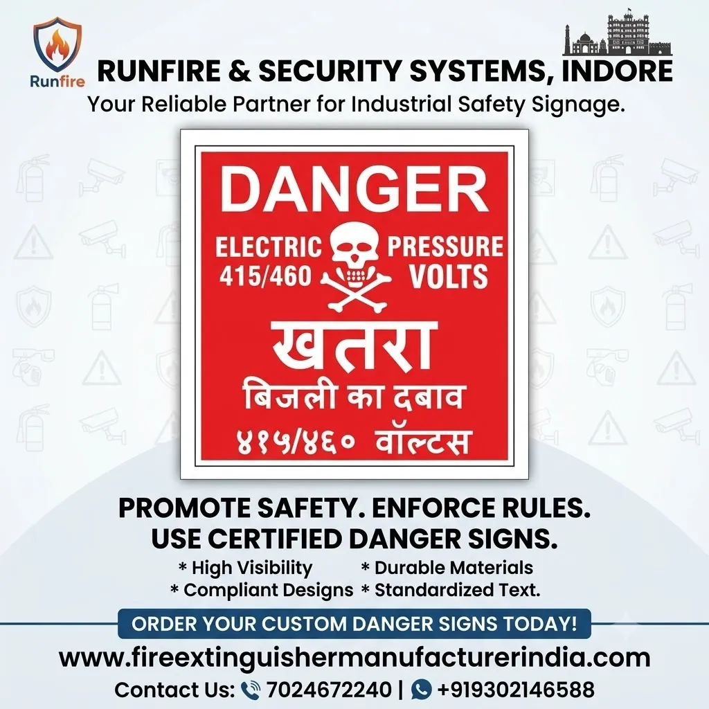 Electricity Danger Sign Board Supplier in Indore, Madhya Pradesh