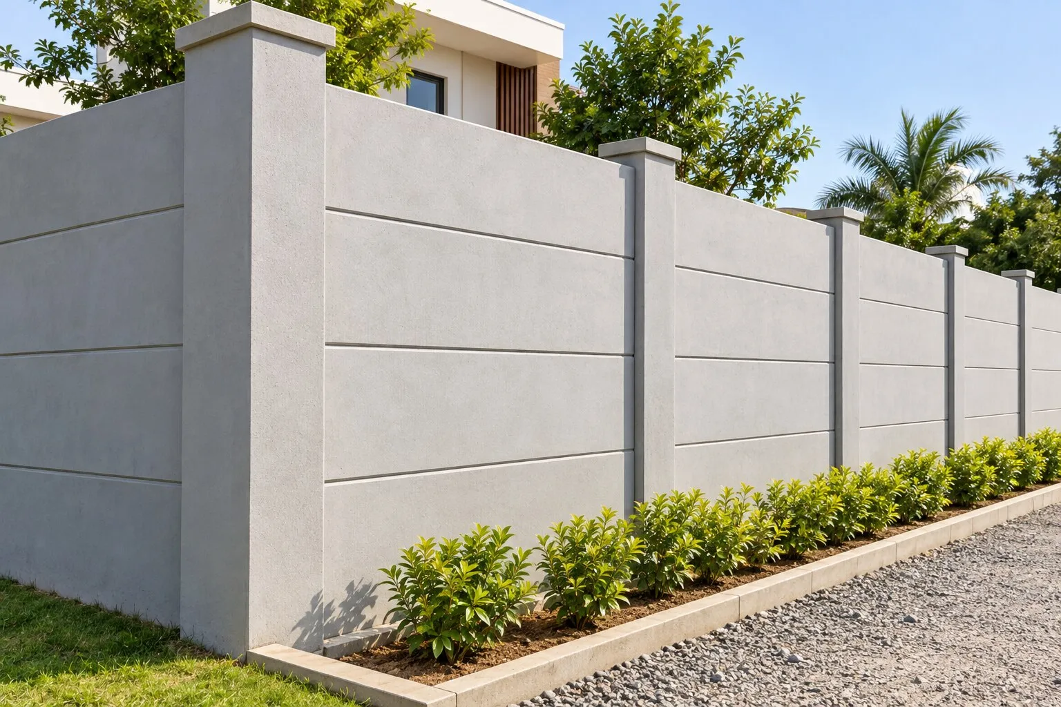 Six Feet Cement Compound Wall Requirements for Factory Sites