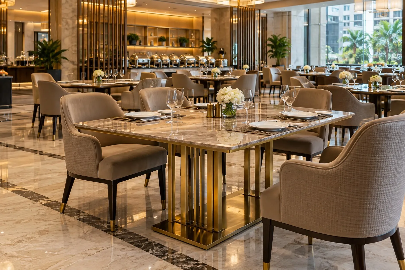 Hotel Table Manufacture in Delhi Guide to Choosing Tables for Hospitality Spaces