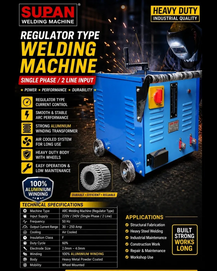 450 AMP 2 PHASE REGULATOR WELDING MACHINE