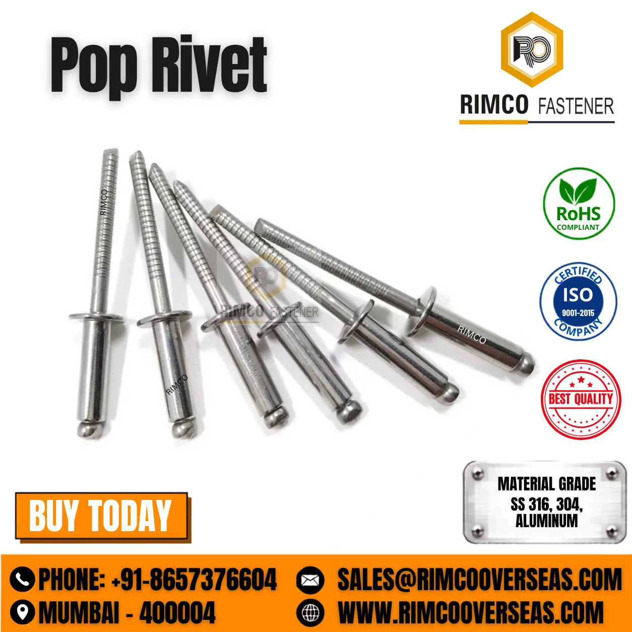 SS 304 POP RIVET