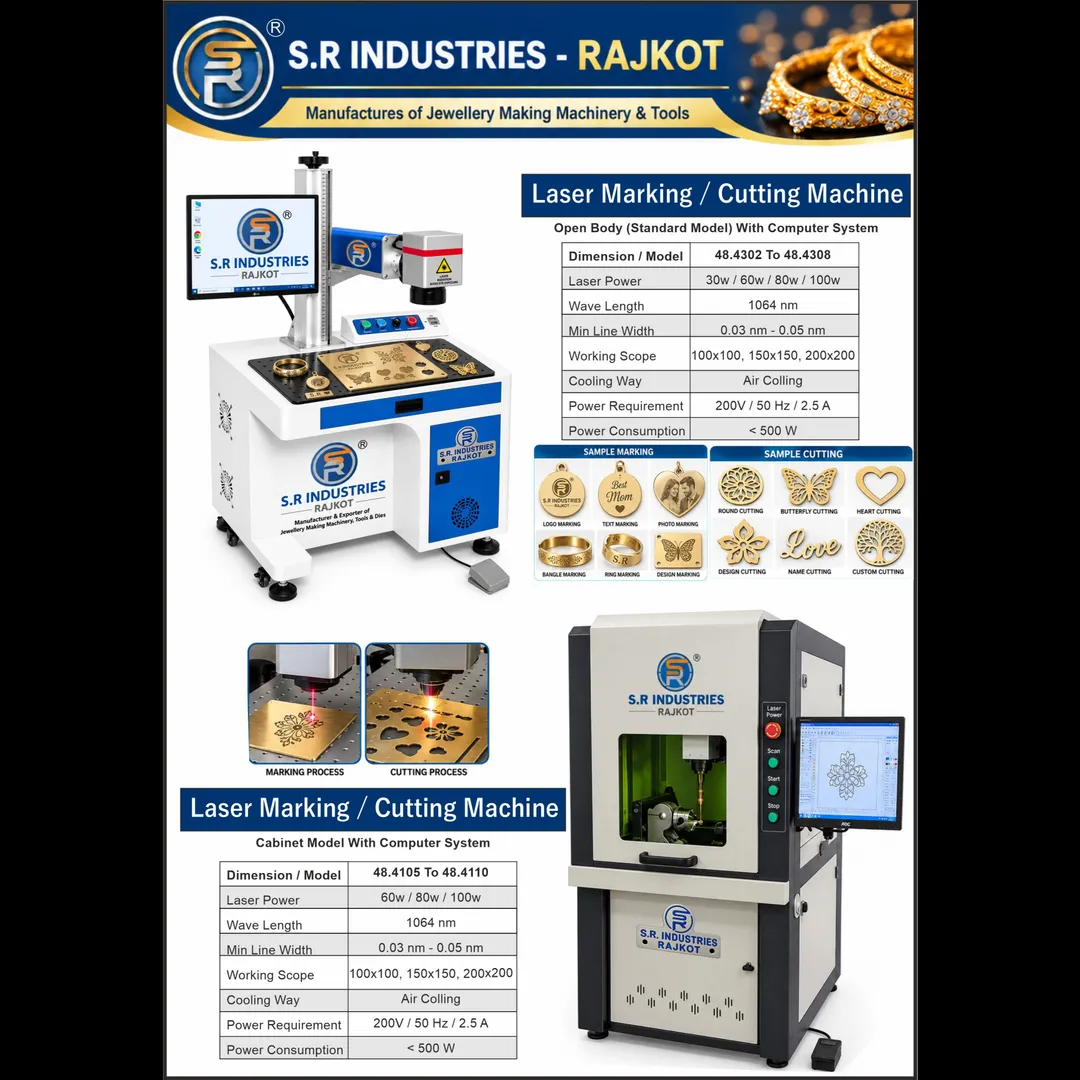 Jewellery Laser Marking / Laser Cutting Machine