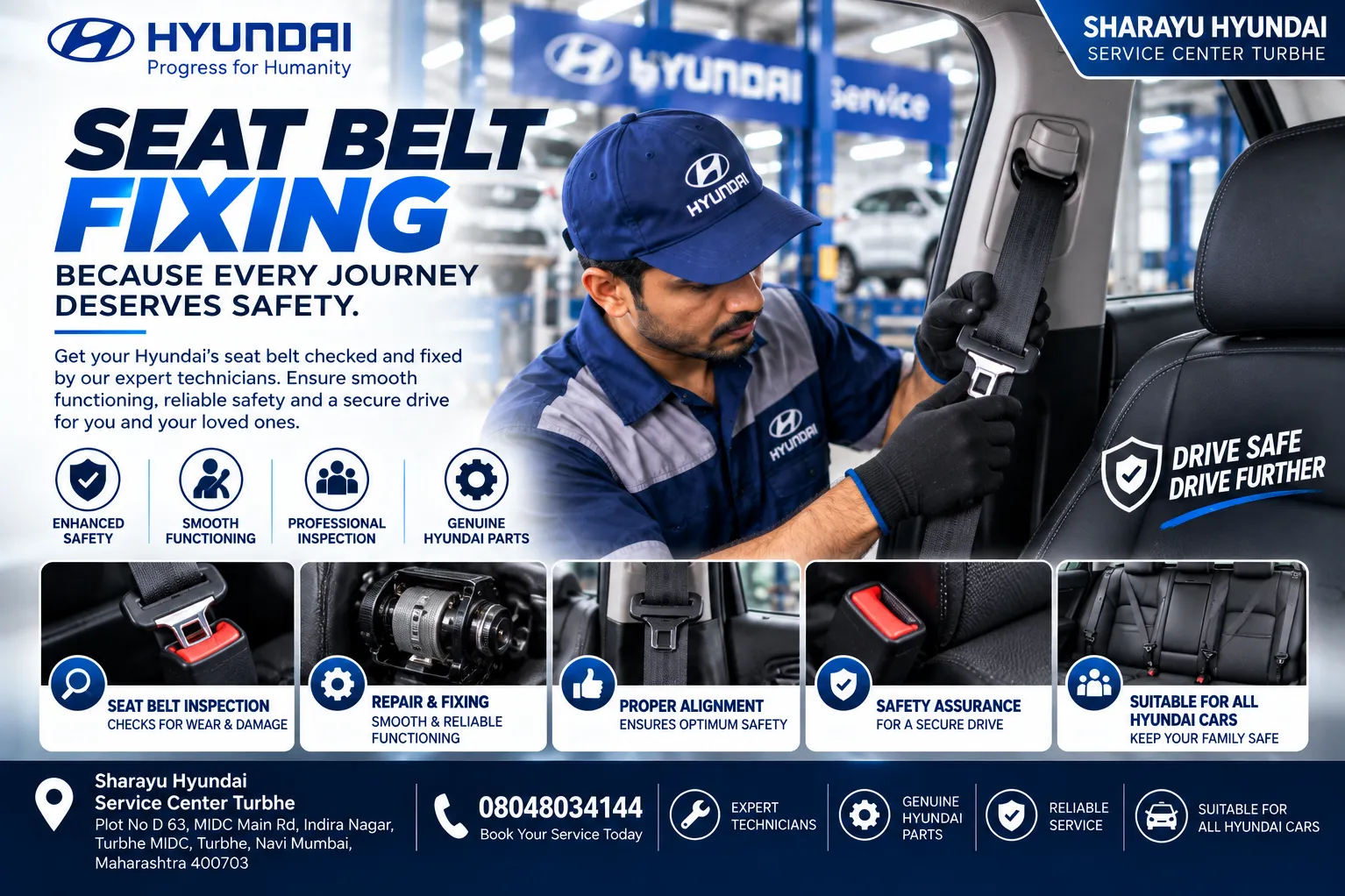 Drive Safe, Drive Confident with Expert Seat Belt Service|Turbhe