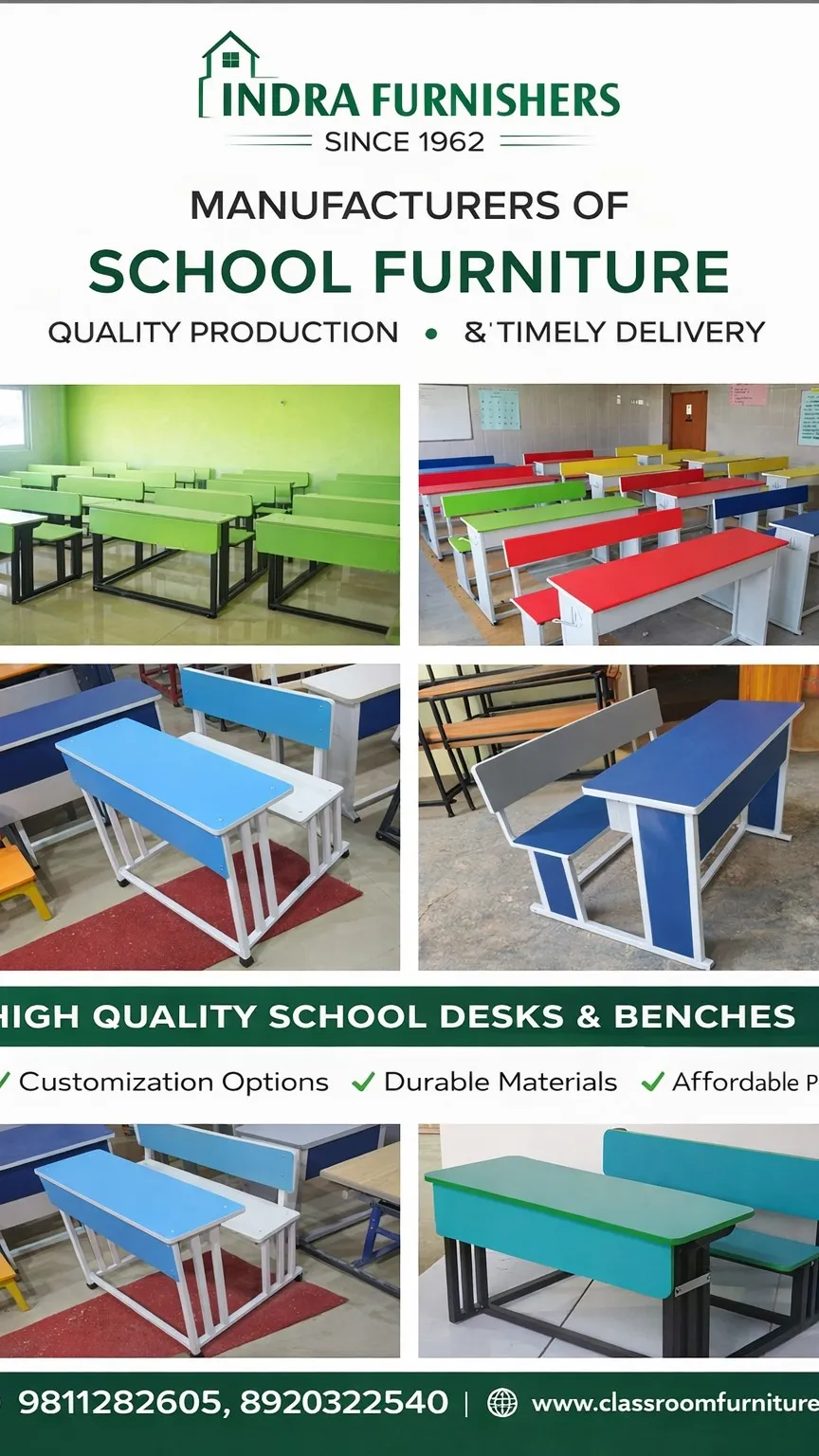 classroom Furniture Manufacturers in Delhi Indera Furnishers