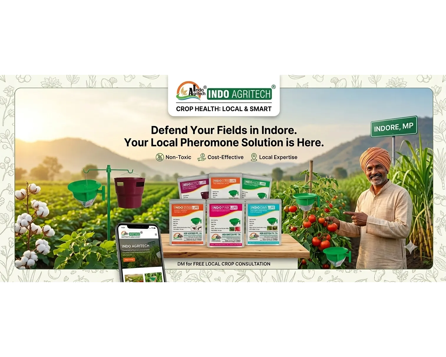 Pheromone Lure Manufacturer in Indore | Indo Agritech Pvt. Ltd.|Transforming Sustainable Agriculture