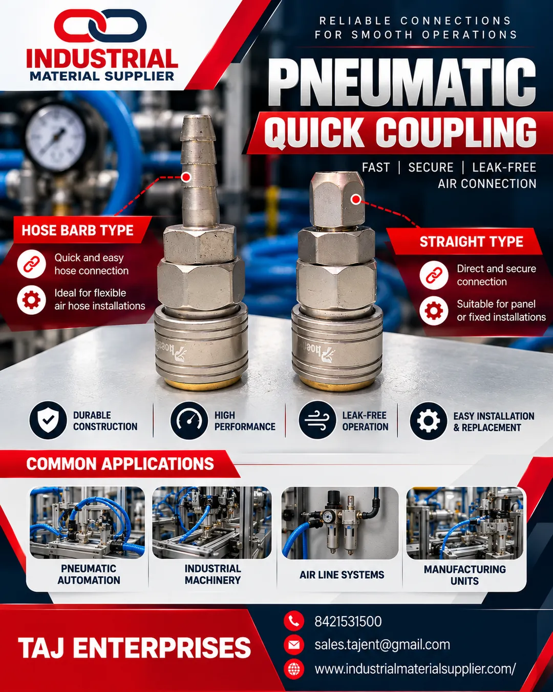 PNEUMATIC QUICK COUPLING