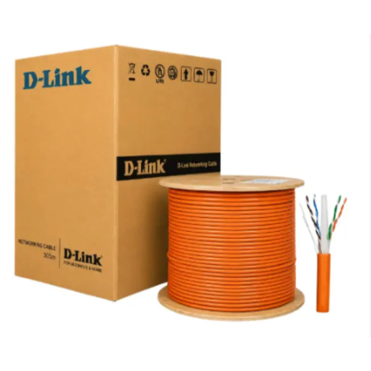 DLink Cat6 Cable Box-305M ORG (NCB-C6UORGR-305)
