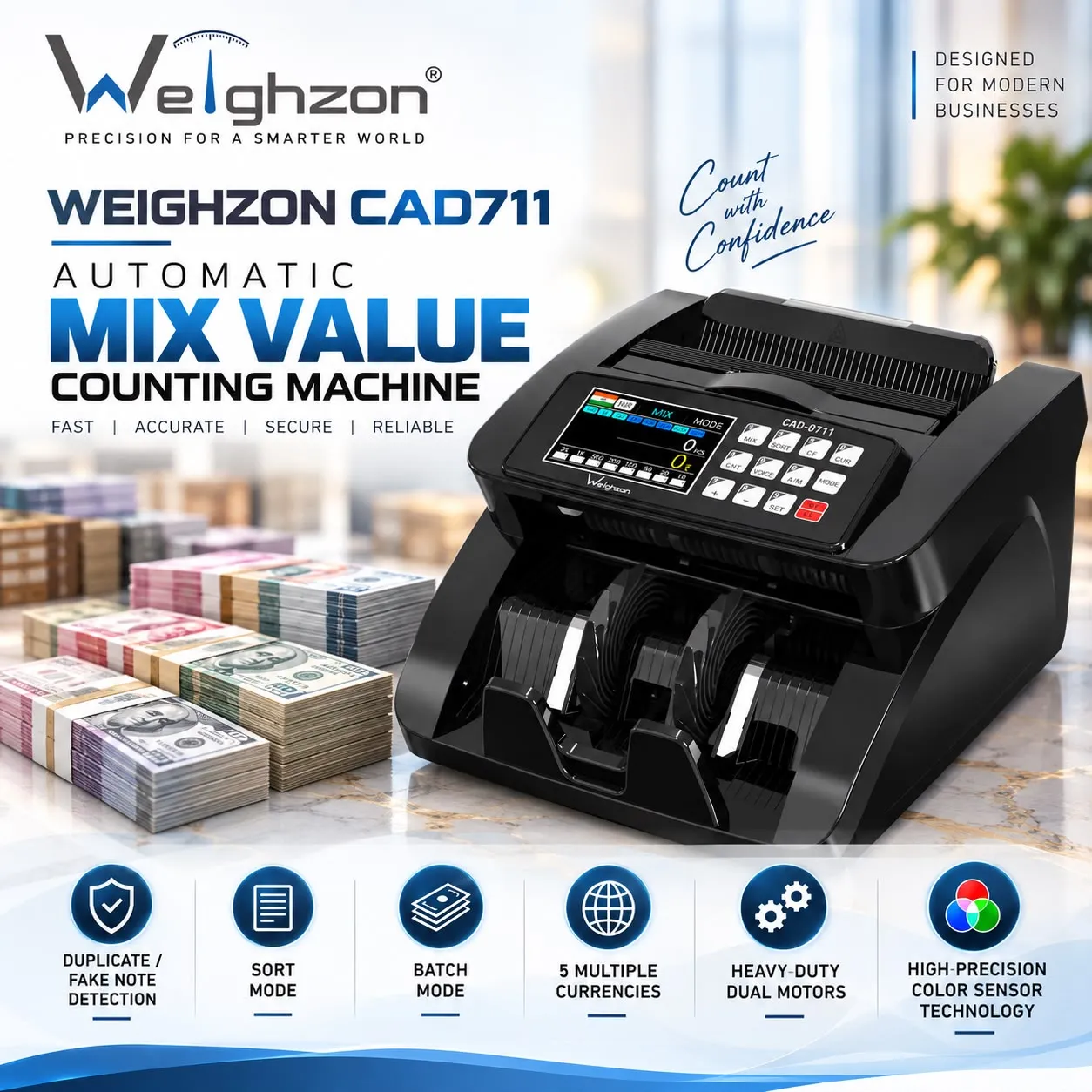 Mix note counting machine